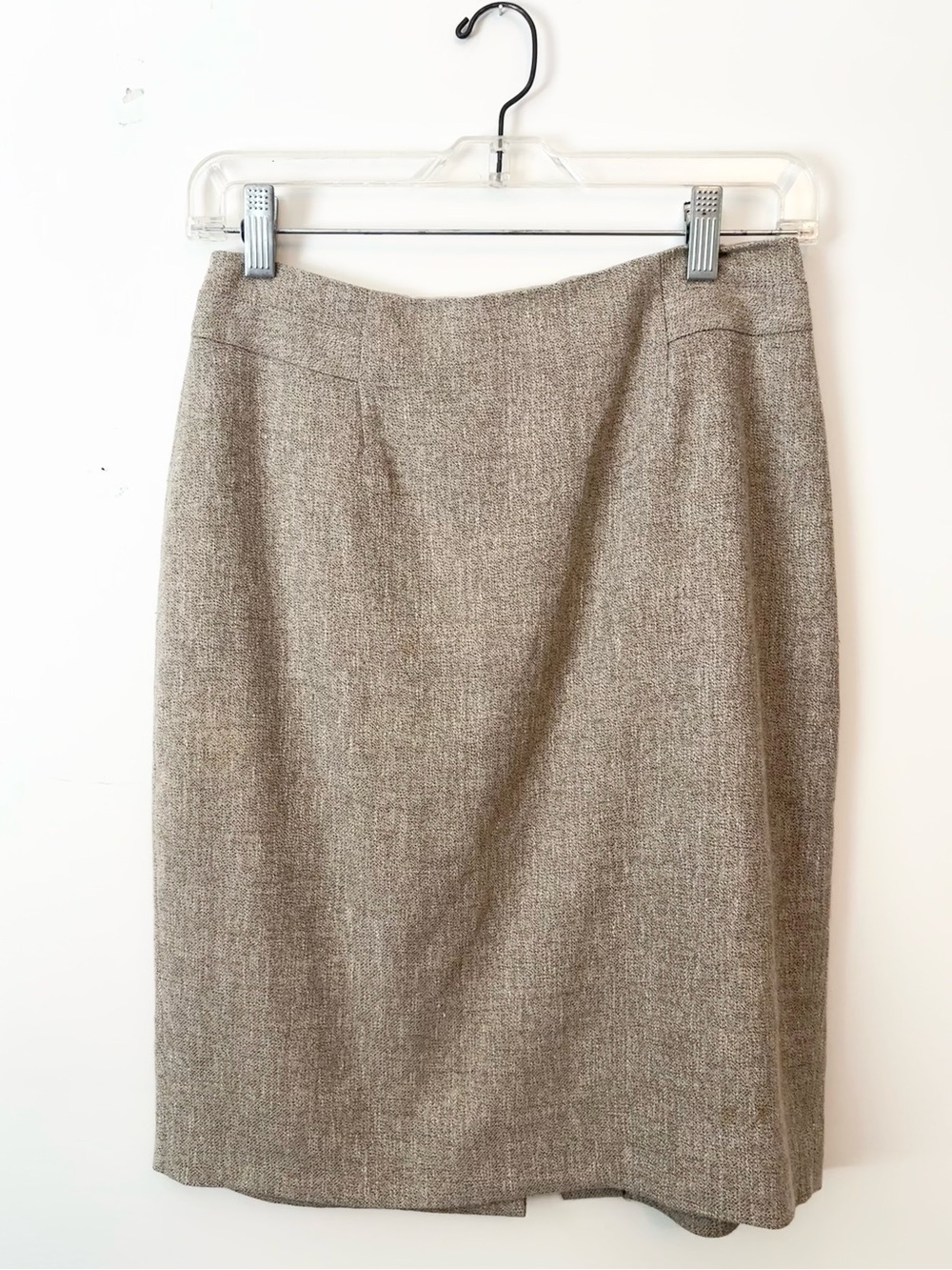 Ann Taylor Neutral Tweed Pencil Skirt - Beige